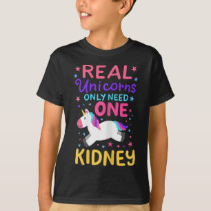 Camiseta Um transplante renal Cirurgia renal Cubo Unicorn F
