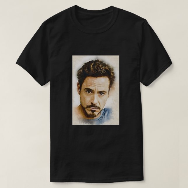 Camiseta Um tributo a Robert Downey Jr. (Frente do Design)