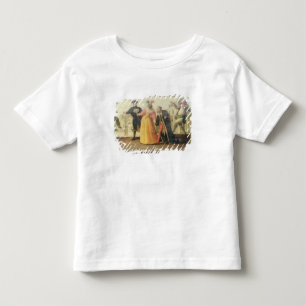 Camiseta Um trupe de Commedia Dell'Arte antes de um