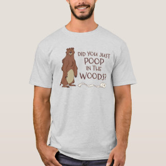 Camiseta Um Urso Popa Na Floresta?
