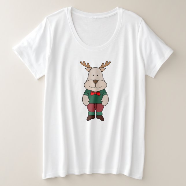 Camiseta Um veado fofo (Frente do Design)