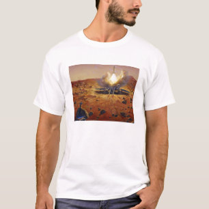 Camiseta Um veículo em subida de Marte