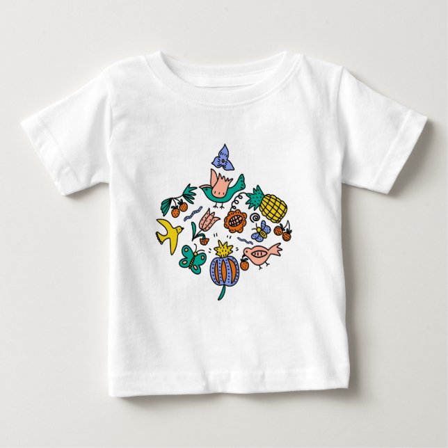 Camiseta Um verão frutado e bonito (Frente)