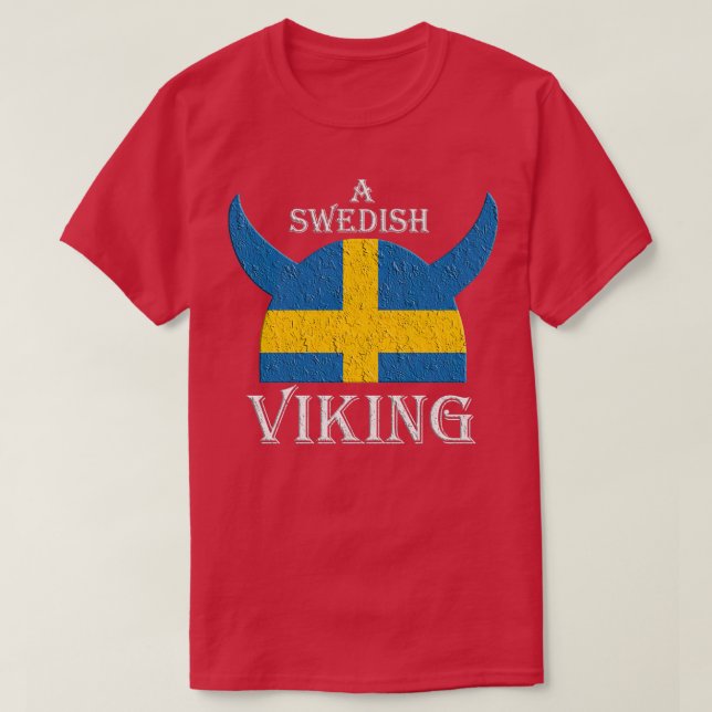 Camiseta Um viking sueco (Frente do Design)