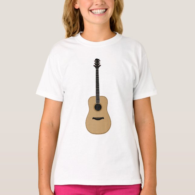 Camiseta Um violão adorável (Frente)