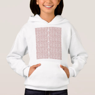 Camiseta um wallpaper vermelho e branco com um padrão