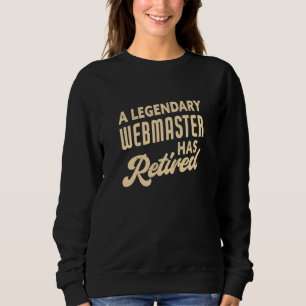 Camiseta Um Webmaster Legendário Tem Um Webmaster Aposentad
