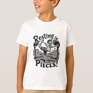 Camiseta Um zumbi num cemitério
