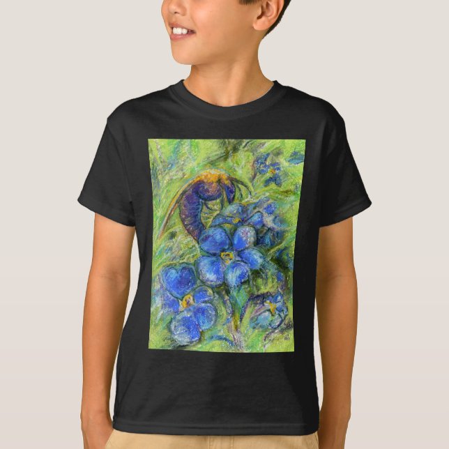 Camiseta Uma abelha e não me esqueça das flores (Frente)