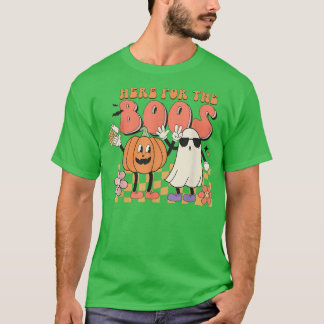 Camiseta Uma abóbora engraçada fantasma do Halloween aqui p