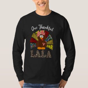 Camiseta Uma Ação de Graças à Lala Turkey Leopart 1