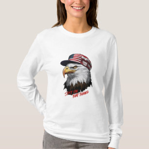 Camiseta Uma águia majestosa, orgulhosamente incorporando o