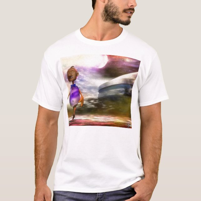 Camiseta Uma alienígena a mais incomum (Frente)