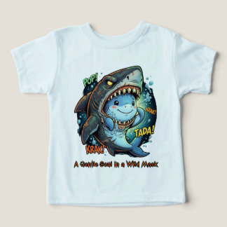Camiseta Uma Alma Gentil em uma Máscara Selvagem Tubarão Fo