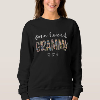 Camiseta Uma Amada Grammy Orgulhosa Mãe Floral Avó Wil