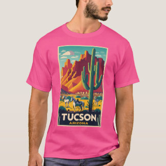 Camiseta Uma Arte Viagens vintage De Tucson - Arizona - Nós