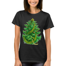 Uma Árvore de Natal de Mandelbrot Com Lâmpadas Ver