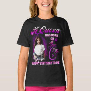 Camiseta Uma Aueen era nascer na June Birthday Girl