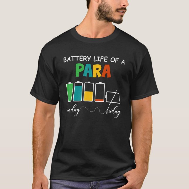 Camiseta Uma Autonomia Da Bateria Do Paraprofessionator Ap (Frente)