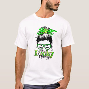 Camiseta Uma babá sortuda, as mulheres, Dia de São Patrício