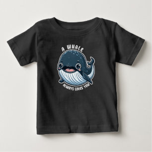 Camiseta Uma Baleia Sempre Te Ama Presente Para Amante de B