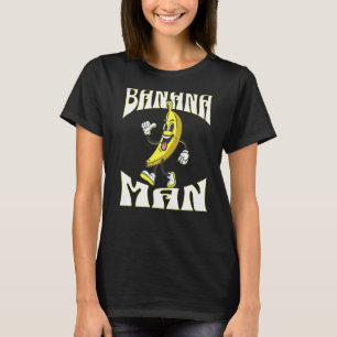 Camiseta Uma Banana com pernas de braços e calçados