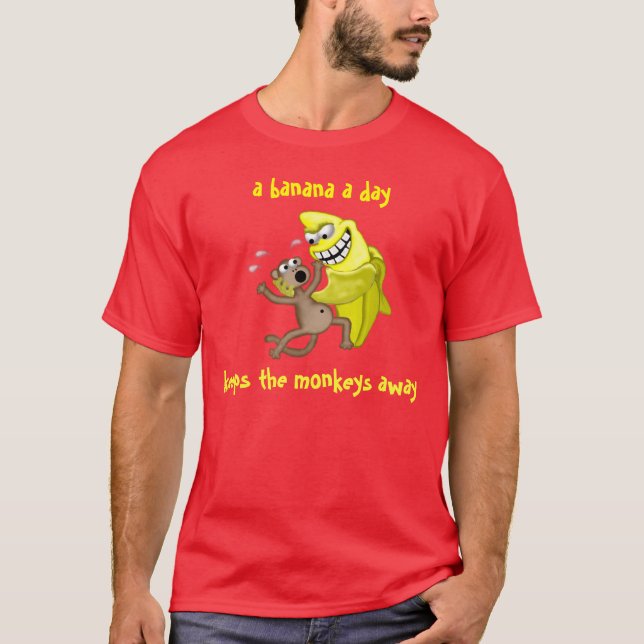 Camiseta uma banana um o dia (Frente)