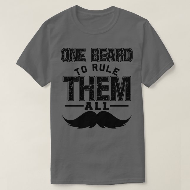 Camiseta Uma Barba Para Ordená-Los Todos Os Memórias De Bar (Frente do Design)