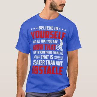 Camiseta Uma bicicleta engraçada acredita na sua