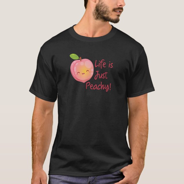 Camiseta Uma Boa Vida Feliz É Apenas Um Presente De Brincad (Frente)