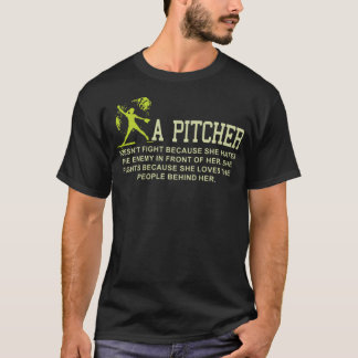 Camiseta uma bola de baseball em um americano