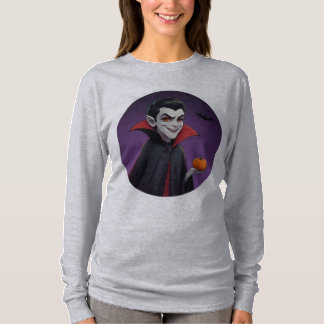 Camiseta Uma brincalhona vampiro de Halloween, temerária de