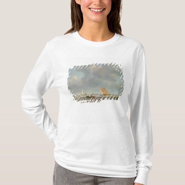 Camiseta Uma brisa fresca no Elbe, c.1830 (Frente)