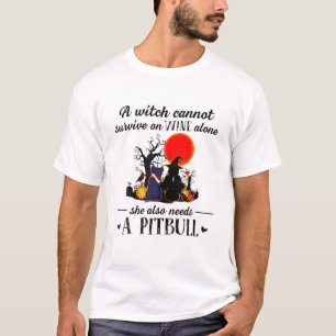 Camiseta Uma Bruxa Não Pode Sobreviver Apenas Ao Vinho Ela 
