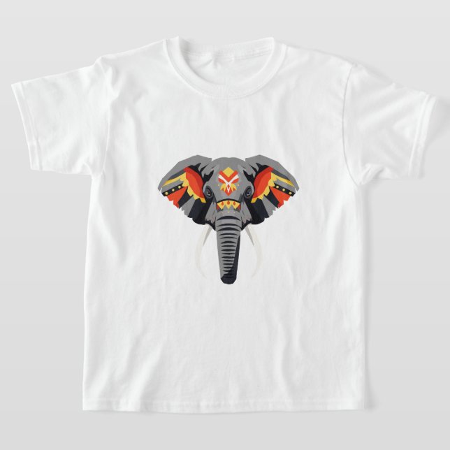 Camiseta Uma cabeça de elefante  (Postura )