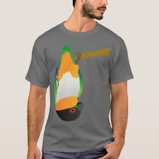 Camiseta Uma caiana com cabeça negra pendurada de cabeça pa