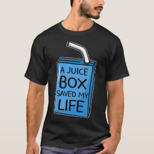 Camiseta Uma Caixa de Suco Salvou Minha Vida Diabetes Consc