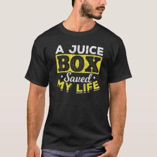 Camiseta Uma Caixa de Suco Salvou Minha Vida Diabético Dia