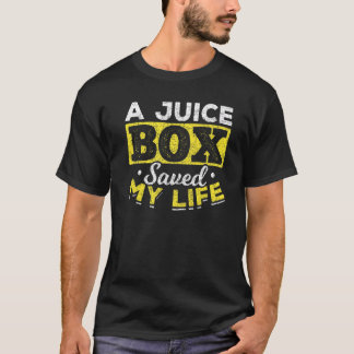 Camiseta Uma Caixa De Sumo Salvou Minha Vida Diabetes