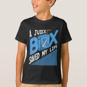Camiseta Uma Caixa De Sumo Salvou Minha Vida Diabetes Dm Bl