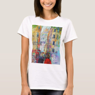 Camiseta Uma caminhada da noite a Sacre Coeur