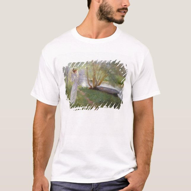Camiseta Uma caminhada pelo rio, 1890 (Frente)