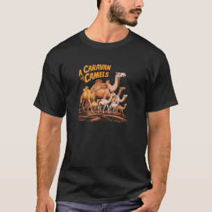 Camiseta Uma Caravana de Grupo de Camelos