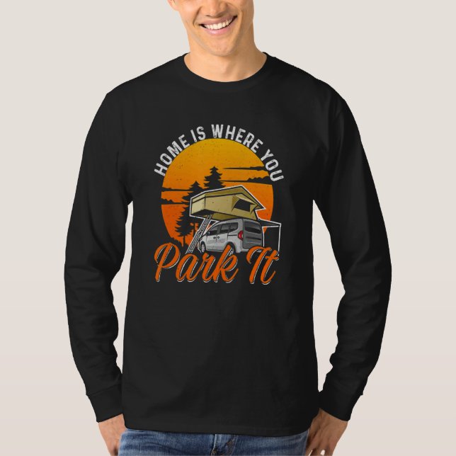 Camiseta Uma Casa De Campos De Frame É Onde Você A Pesa Rv (Frente)