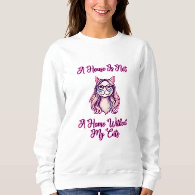 Camiseta Uma Casa Não é Lar Sem Meus Gatos (Frente)