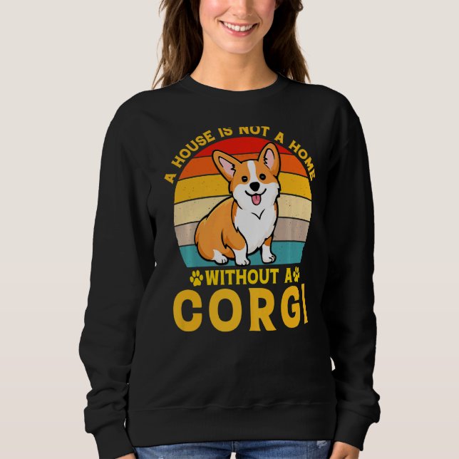 Camiseta Uma Casa Não É Uma Casa Sem Corgi (Frente)