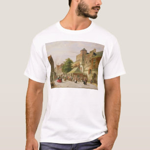Camiseta Uma cena da rua em Amsterdão