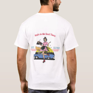 Camiseta Uma cena retrô dos anos 50 de 'Boas vezes'