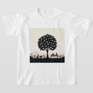 Camiseta Uma cena surreal e calma na natureza