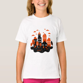 Camiseta Uma cena urbana elegante
